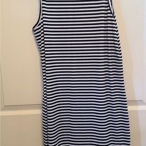 Torrid Navy Blue and White Striped Dress